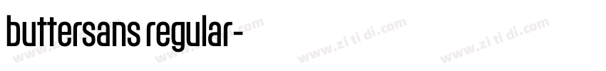 buttersans regular字体转换 buttersans regular字体转换